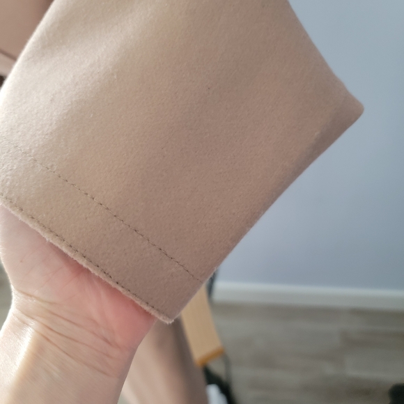 Tan Hooded Coat with Belt Size M, NEW - Picture 5 of 13